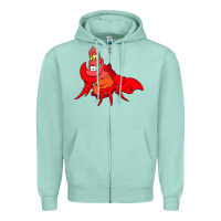 Seafoam The Little Mermaid Sebastian Costume Zipper Hoodie - linhVisuals