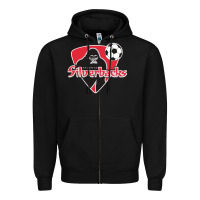 Black atlanta silverbacks Zipper Hoodie - linhVisuals