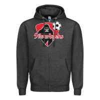 Charcoal Heather atlanta silverbacks Zipper Hoodie - linhVisuals