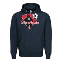 Navy atlanta silverbacks Zipper Hoodie - linhVisuals