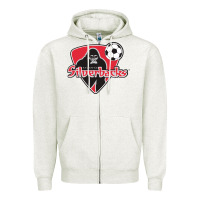 Oatmeal Heather atlanta silverbacks Zipper Hoodie - linhVisuals