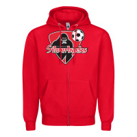 Red atlanta silverbacks Zipper Hoodie - linhVisuals