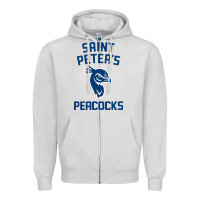 Dove Grey #st peters peacocks Zipper Hoodie - linhVisuals