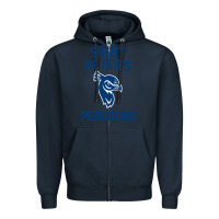 Navy #st peters peacocks Zipper Hoodie - linhVisuals