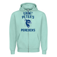 Seafoam #st peters peacocks Zipper Hoodie - linhVisuals