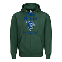 Sports Green #st peters peacocks Zipper Hoodie - linhVisuals
