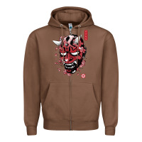 Chestnut darth oni Zipper Hoodie - linhVisuals