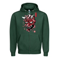 Sports Green darth oni Zipper Hoodie - linhVisuals