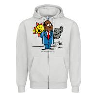 Dove Grey al roker Zipper Hoodie - linhVisuals