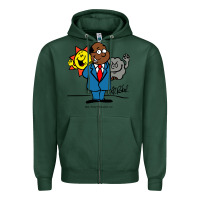 Sports Green al roker Zipper Hoodie - linhVisuals