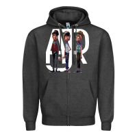 Charcoal Heather ajr [tb] Zipper Hoodie - linhVisuals