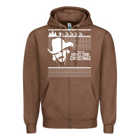Chestnut alan jackson ugly christmas [tb] Zipper Hoodie - linhVisuals