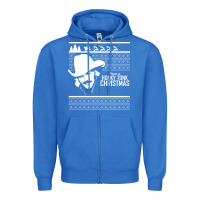 True Royal alan jackson ugly christmas [tb] Zipper Hoodie - linhVisuals