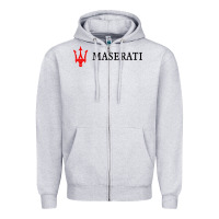 Heather Grey masearti car essential Zipper Hoodie - linhVisuals