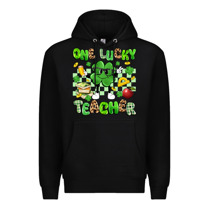 One Lucky Teacher Premium Hoodie by Artiststas | Teevron