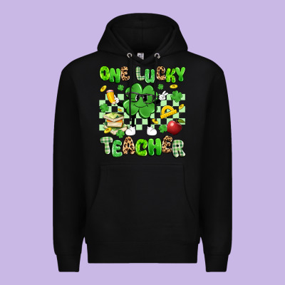 One Lucky Teacher Premium Hoodie Designed By Artiststas