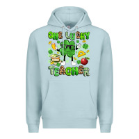 Blue Mist one lucky teacher Premium Hoodie - Artiststas