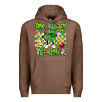 Chestnut one lucky teacher Premium Hoodie - Artiststas