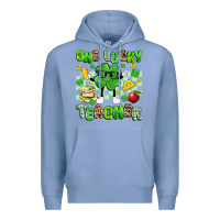 Colony Blue one lucky teacher Premium Hoodie - Artiststas