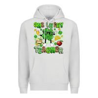 Dove Grey one lucky teacher Premium Hoodie - Artiststas