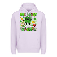 Lilac one lucky teacher Premium Hoodie - Artiststas