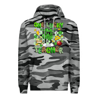 Slate Camo one lucky teacher Premium Hoodie - Artiststas