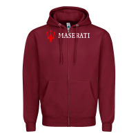 Burgundy masearti car essential Zipper Hoodie - linhVisuals