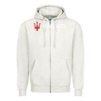Oatmeal Heather masearti car essential Zipper Hoodie - linhVisuals