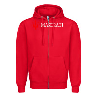 Red masearti car essential Zipper Hoodie - linhVisuals