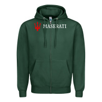 Sports Green masearti car essential Zipper Hoodie - linhVisuals