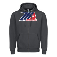 Smoke motoamerica Zipper Hoodie - linhVisuals
