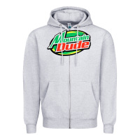 Heather Grey #mountain dude Zipper Hoodie - linhVisuals