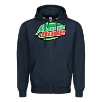 Navy #mountain dude Zipper Hoodie - linhVisuals