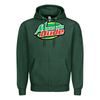 Sports Green #mountain dude Zipper Hoodie - linhVisuals