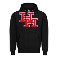 Black herbert hoover high school (west virginia) Zipper Hoodie - linhVisuals