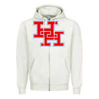 Oatmeal Heather herbert hoover high school (west virginia) Zipper Hoodie - linhVisuals