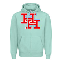Seafoam herbert hoover high school (west virginia) Zipper Hoodie - linhVisuals