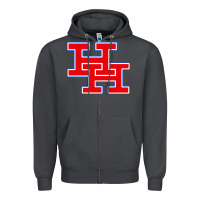 Smoke herbert hoover high school (west virginia) Zipper Hoodie - linhVisuals