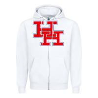 White herbert hoover high school (west virginia) Zipper Hoodie - linhVisuals