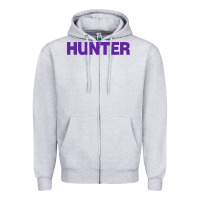 Heather Grey hunter college high school Zipper Hoodie - linhVisuals