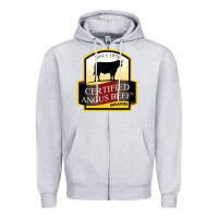 Angus Beef Zipper Hoodie | Teevron