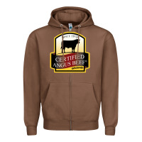 Chestnut angus beef Zipper Hoodie - linhVisuals