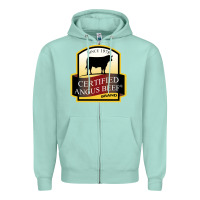 Seafoam angus beef Zipper Hoodie - linhVisuals