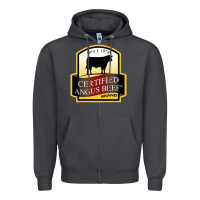 Smoke angus beef Zipper Hoodie - linhVisuals