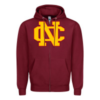 Burgundy north catholic high school Zipper Hoodie - linhVisuals
