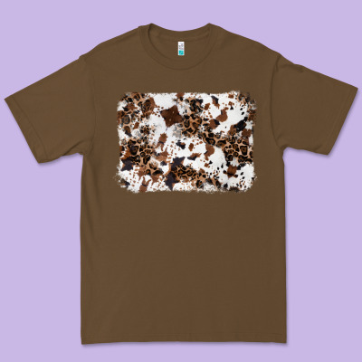 Cowhide Leopard Background Premium Tee Designed By Ranaportraitstore