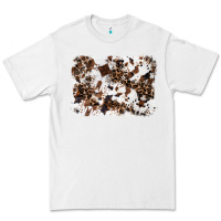 White cowhide leopard background Premium Tee - RanaPortraitStore