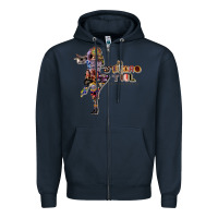 Navy Jethro Tull Zipper Hoodie - linhVisuals