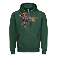 Sports Green Jethro Tull Zipper Hoodie - linhVisuals