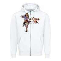 White Jethro Tull Zipper Hoodie - linhVisuals